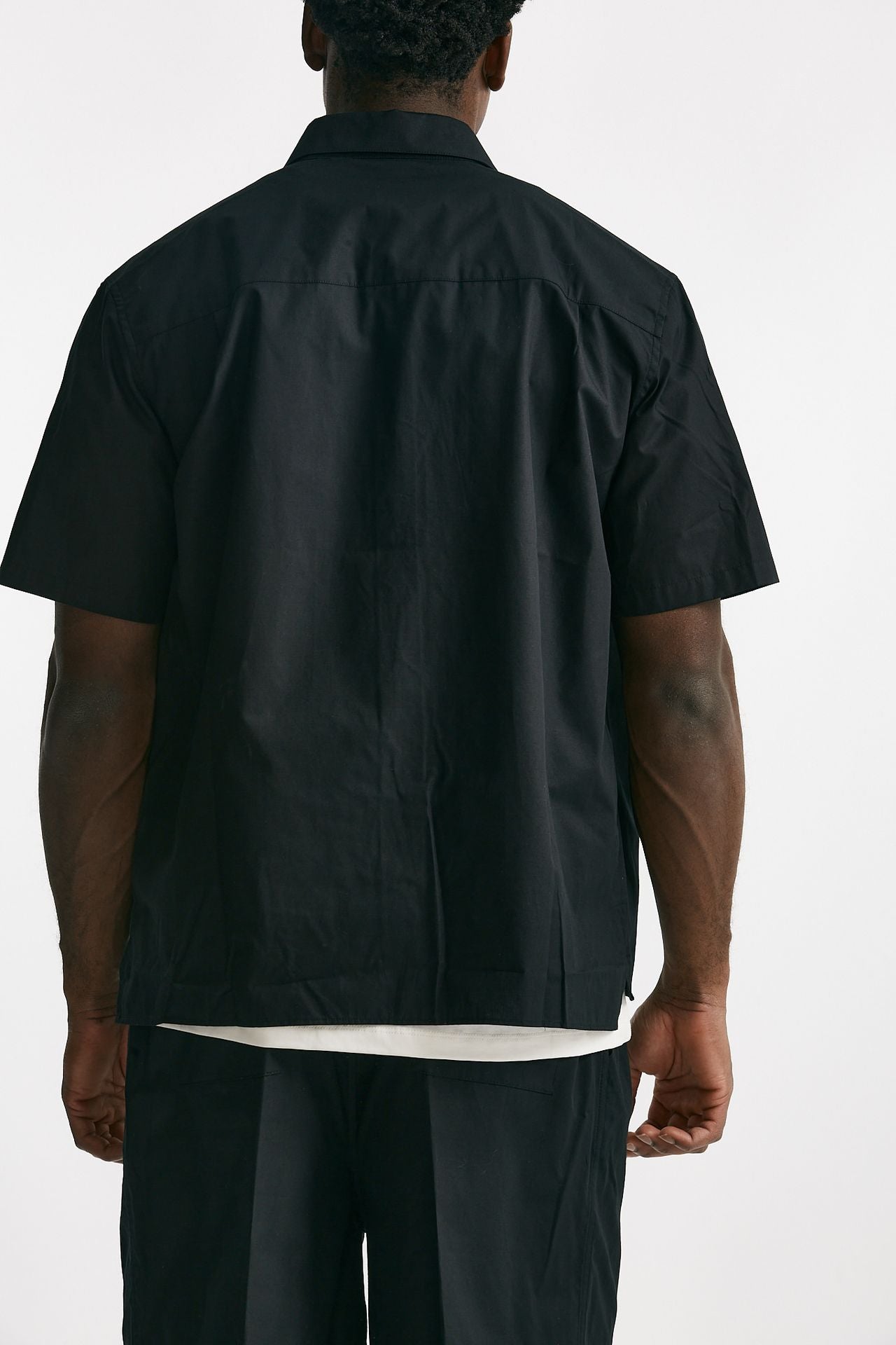 camicia in cotone nero men Laneus - 3