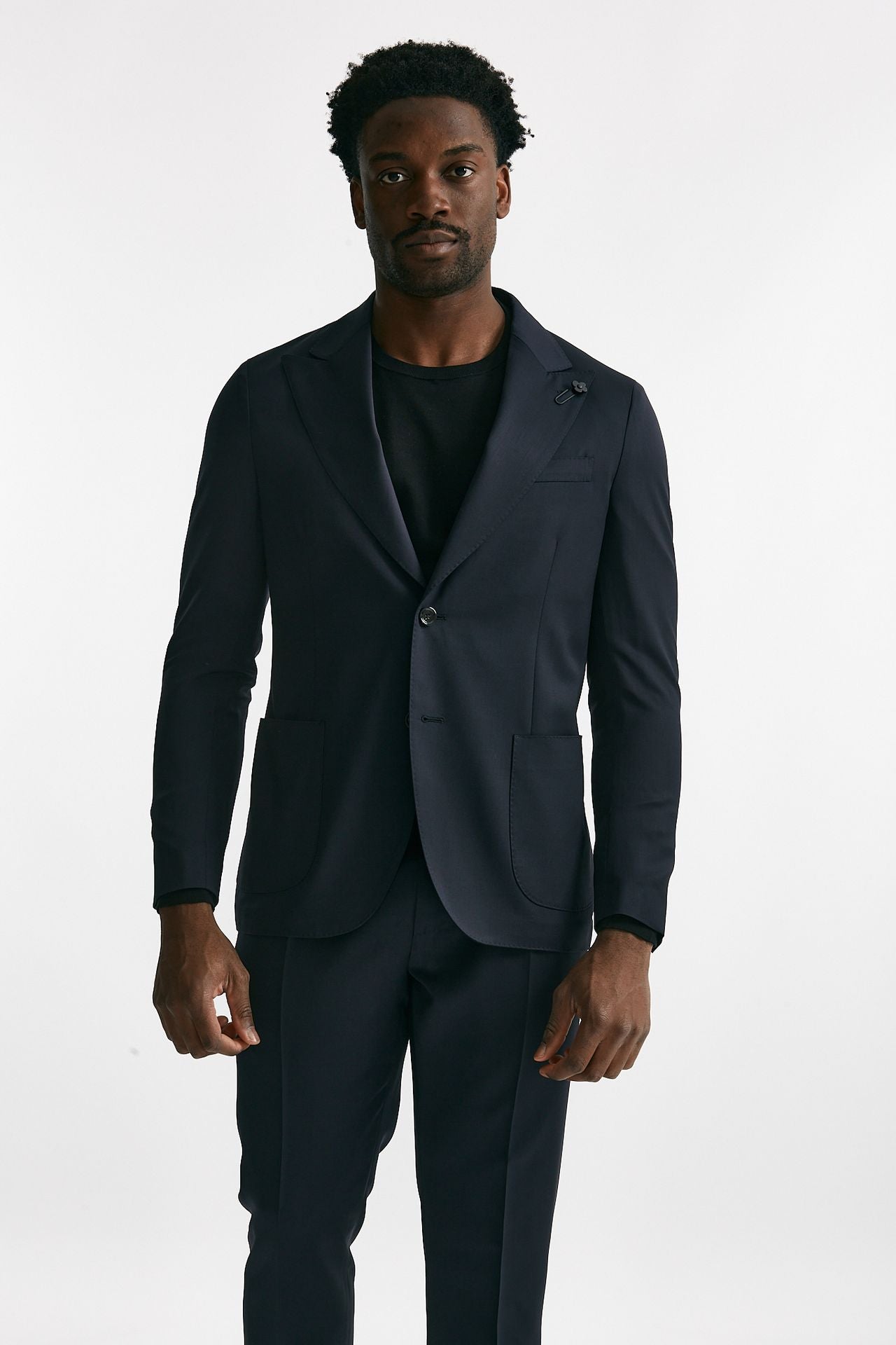 abito monopetto in lana blu men Lardini - 6