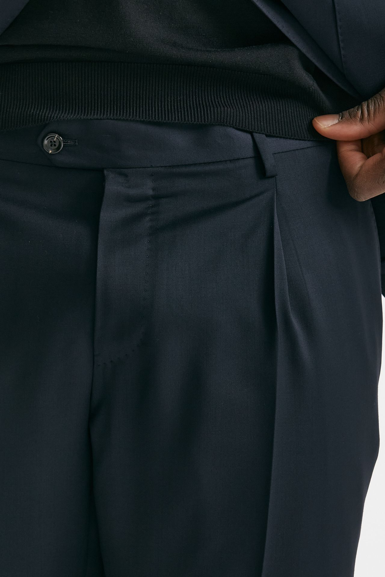 abito monopetto in lana blu men Lardini - 7