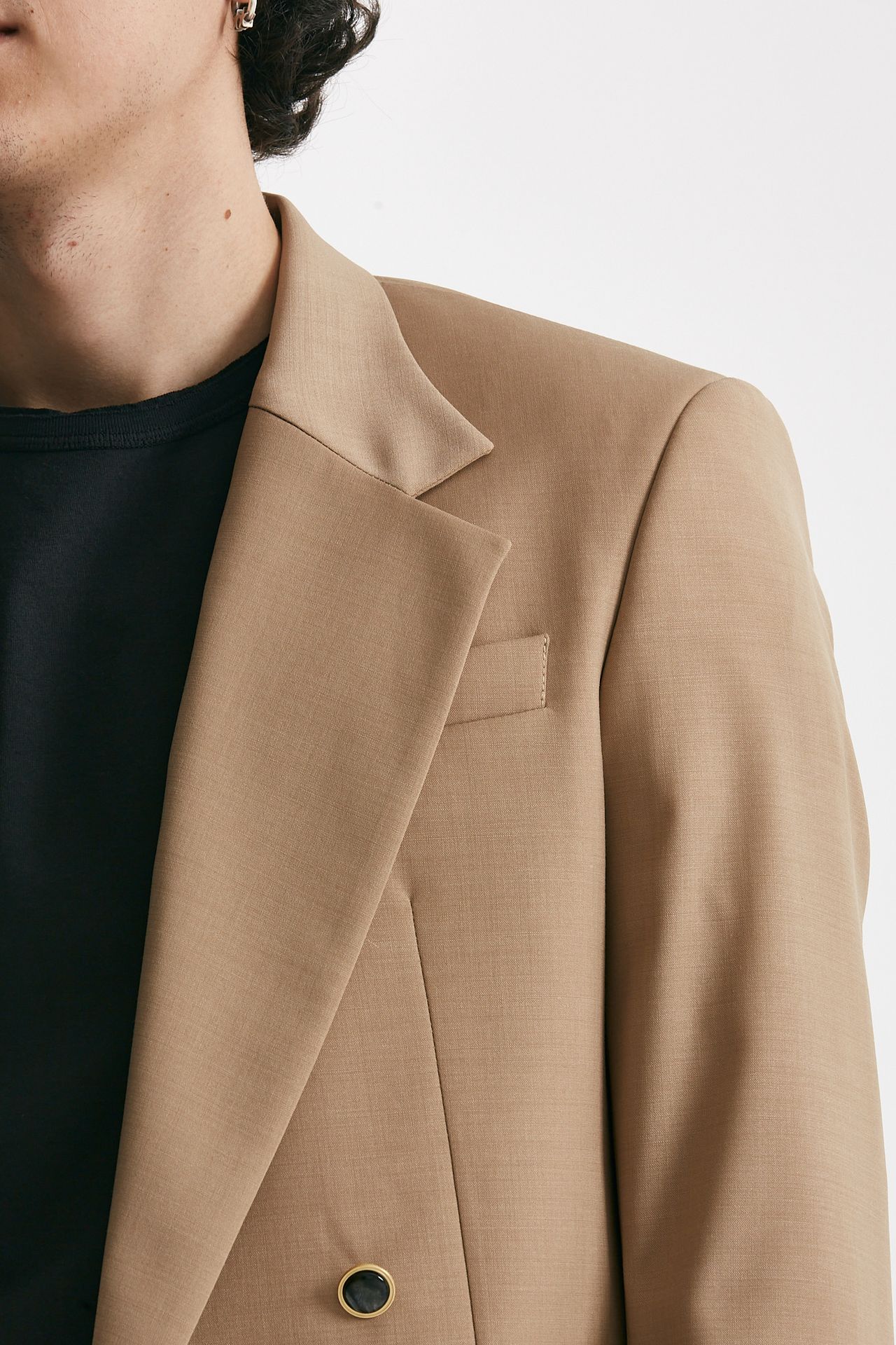 giacca in doppio petto stretch beige men Marsēm - 5