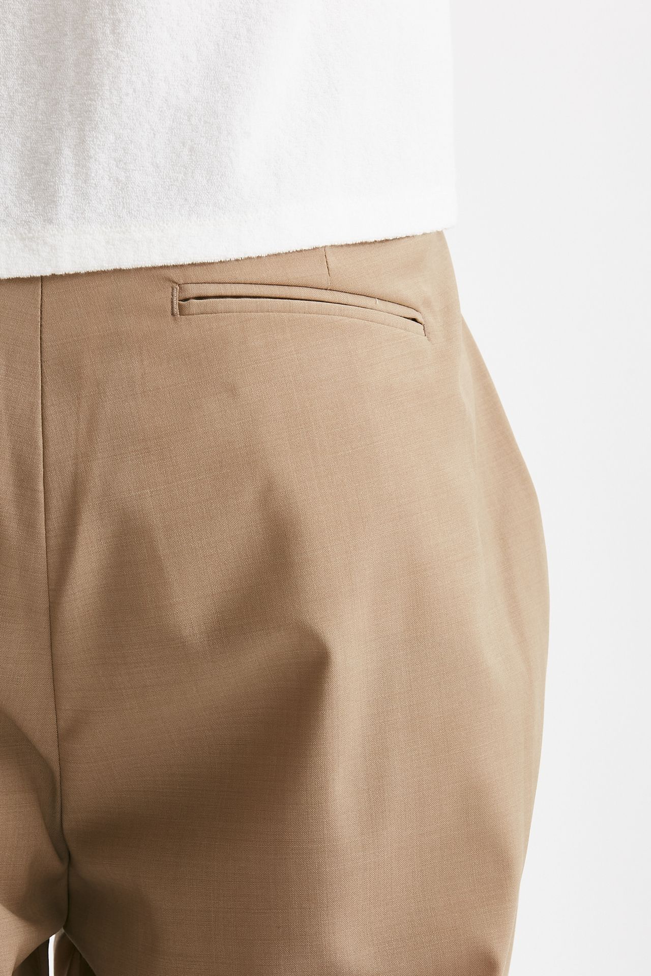 pantalone poliestere e lana stretch beige men Marsēm - 7