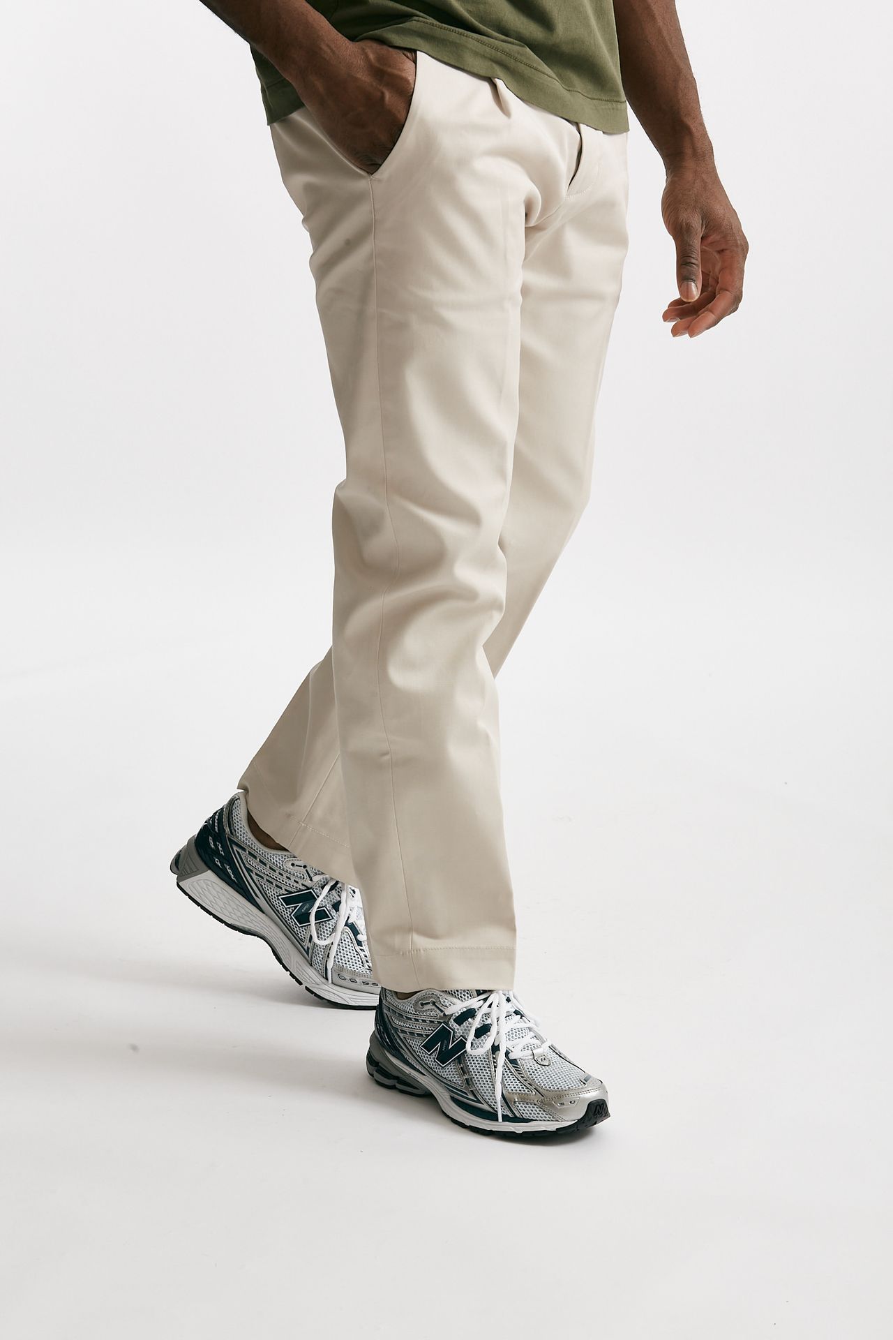 pantalone chino fold 2 in cotone ghiaccio men Nine in the morning - 4