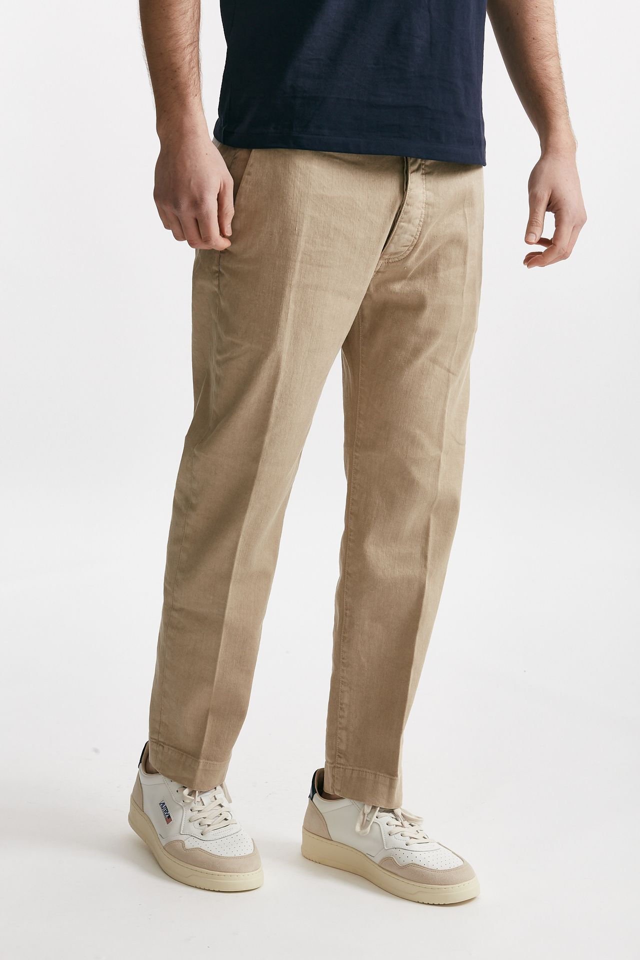 pantalone chino tim in cotone/lino sabbia men Nine in the morning - 4