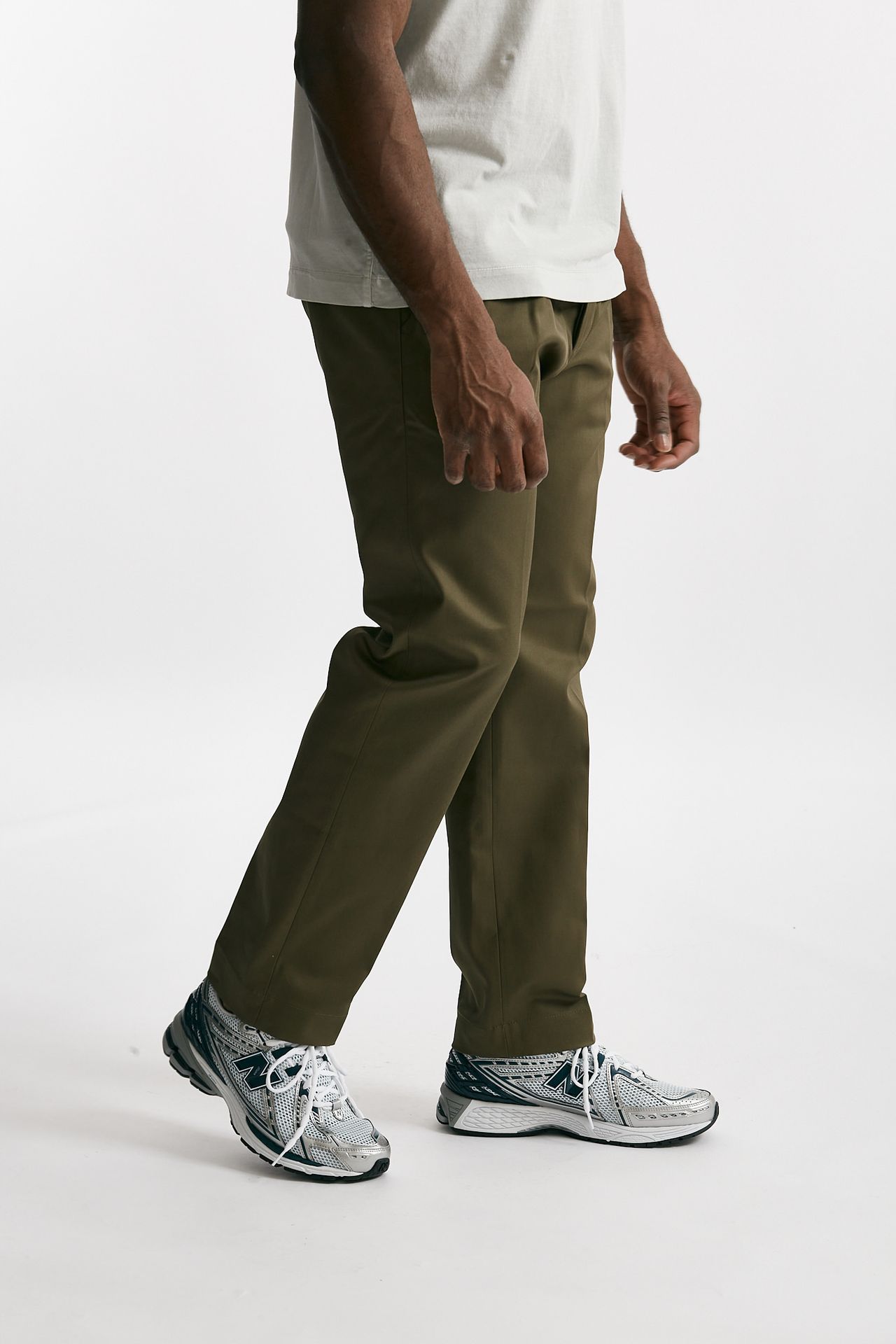 pantalone fold 2 pinces in cotone verde men Nine in the morning - 4