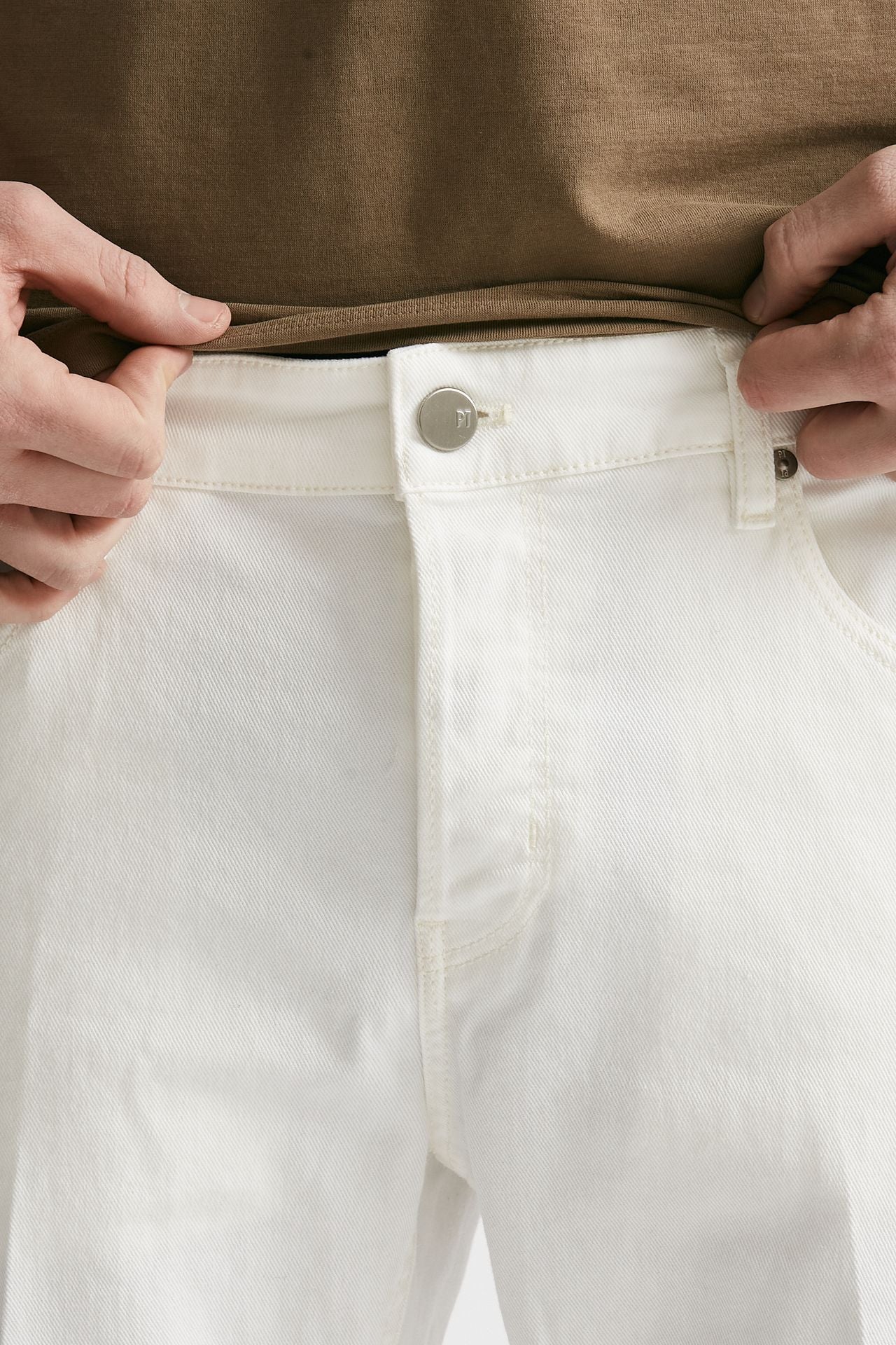 jeans reggae cotone stretch bianco men Pt torino - 5