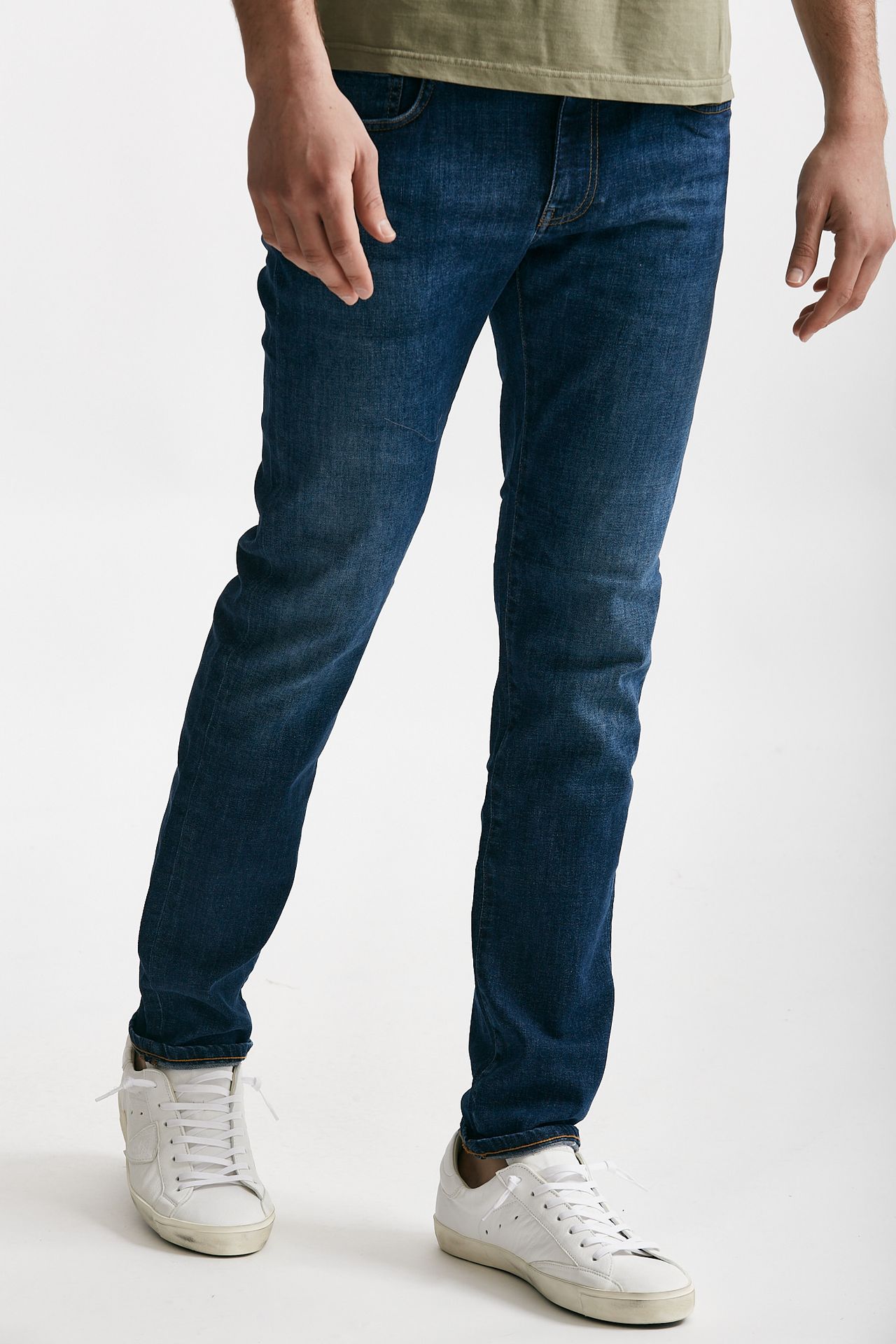 jeans swing lavaggio scuro stone washed men Pt torino - 4