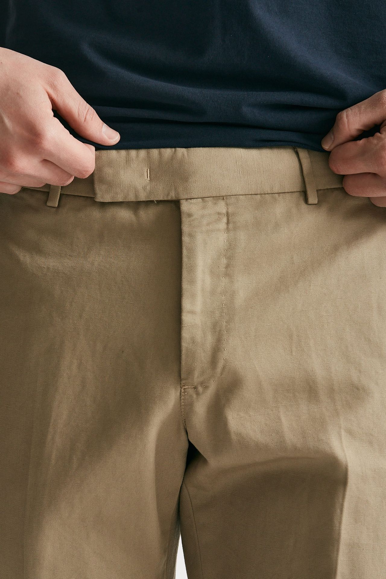 pantalone edge-rebel in cotone e lino beige men Pt torino - 5