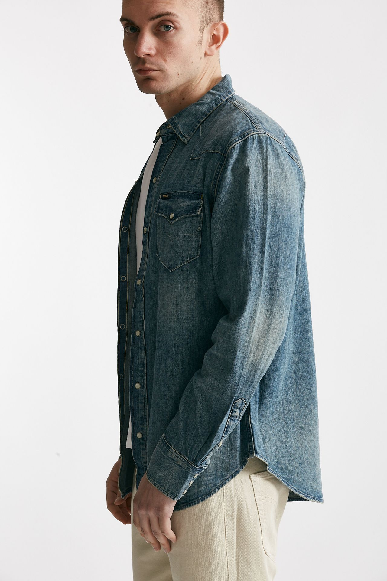 camicia in cotone denim chiaro men Polo ralph lauren - 2