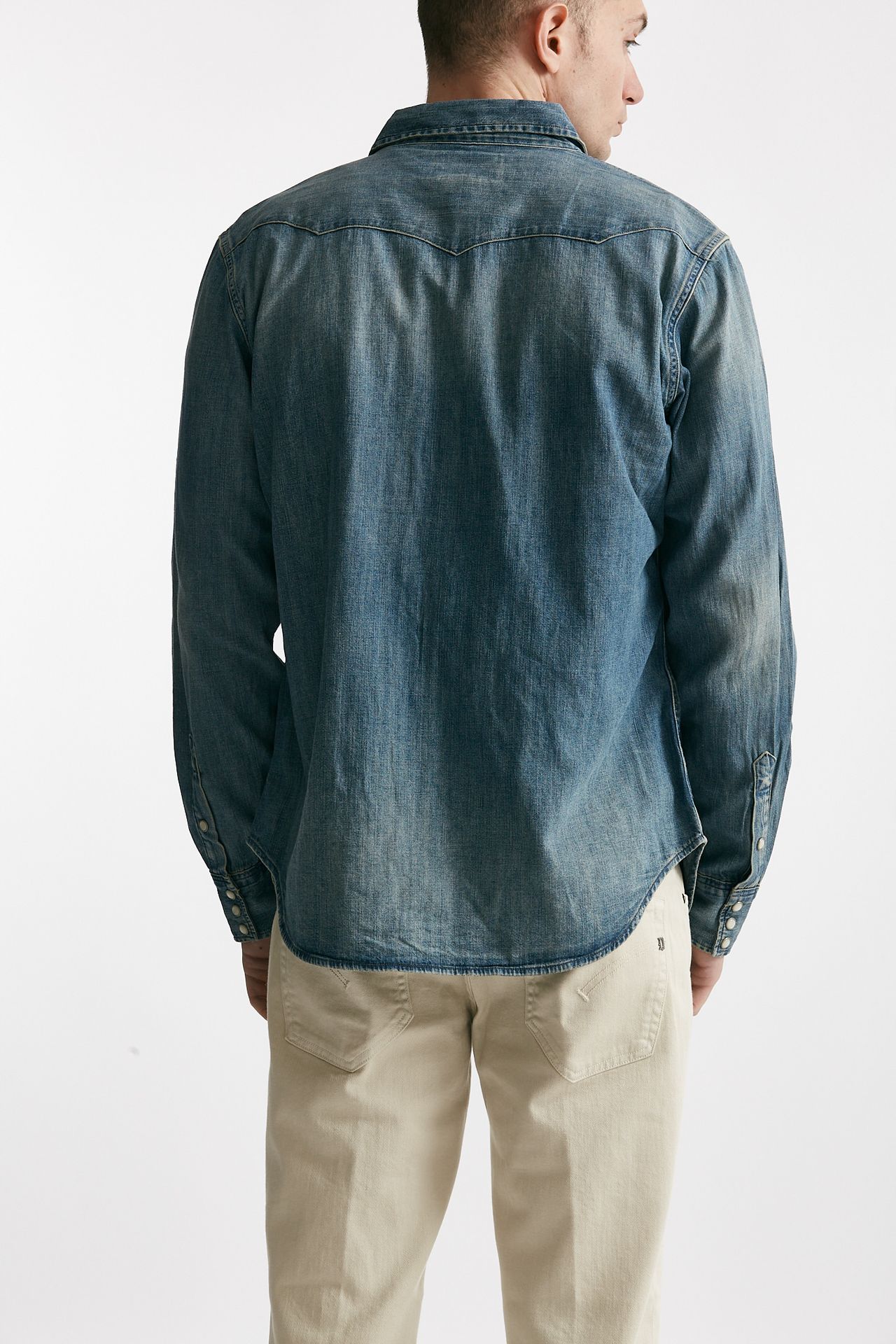 camicia in cotone denim chiaro men Polo ralph lauren - 3