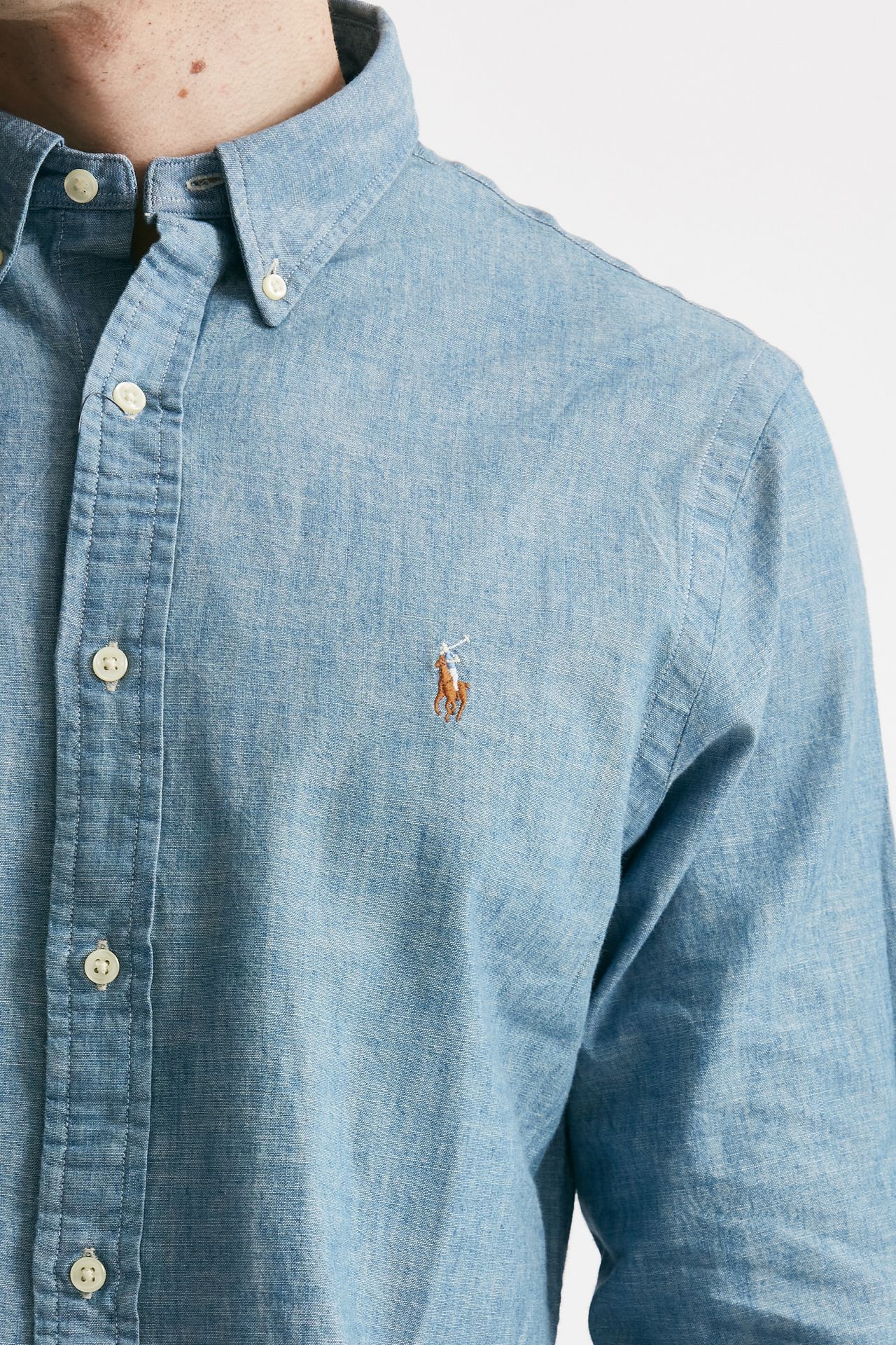camicia in cotone chambray denim men Polo ralph lauren - 5