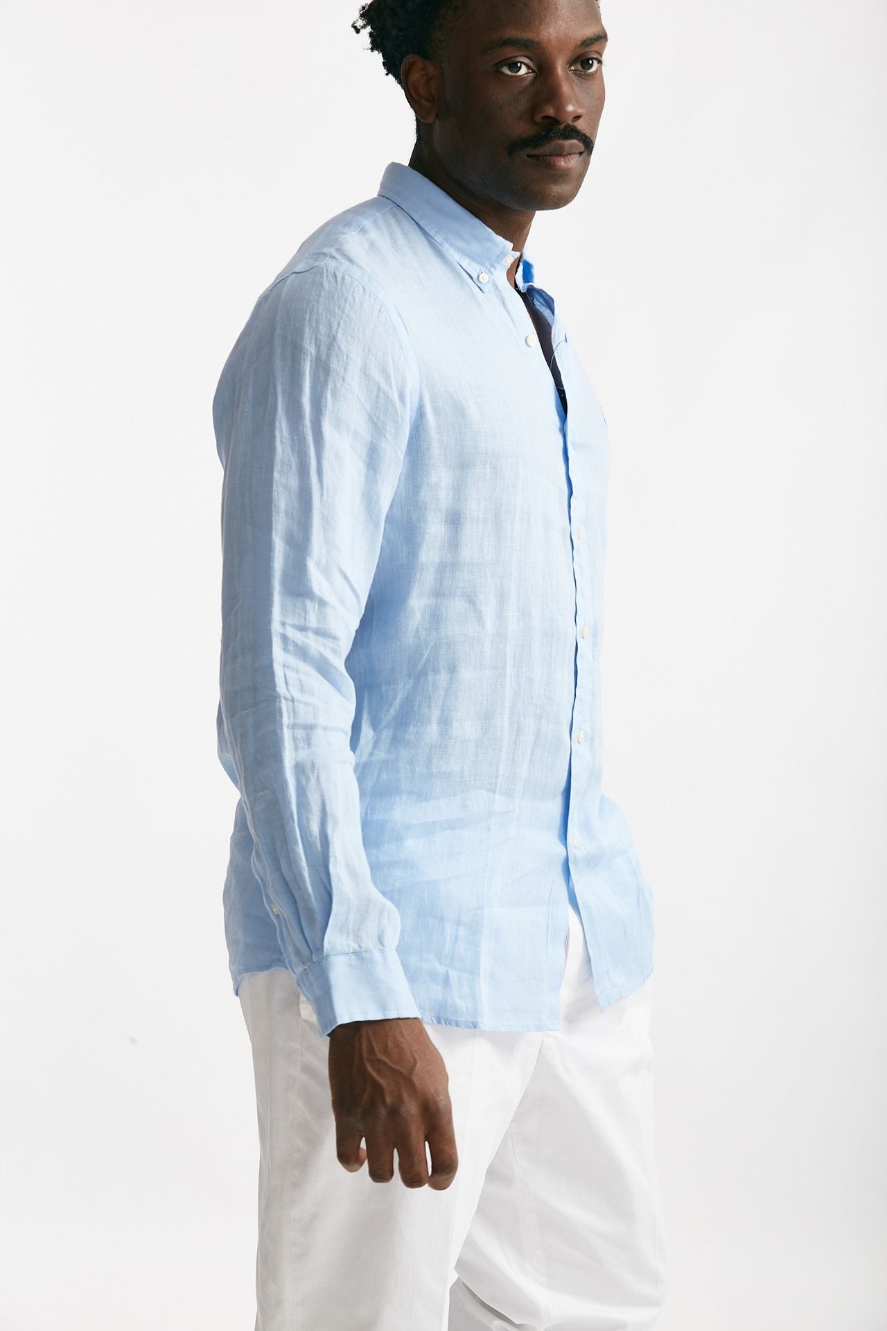 camicia in lino azzurro men Polo ralph lauren - 4