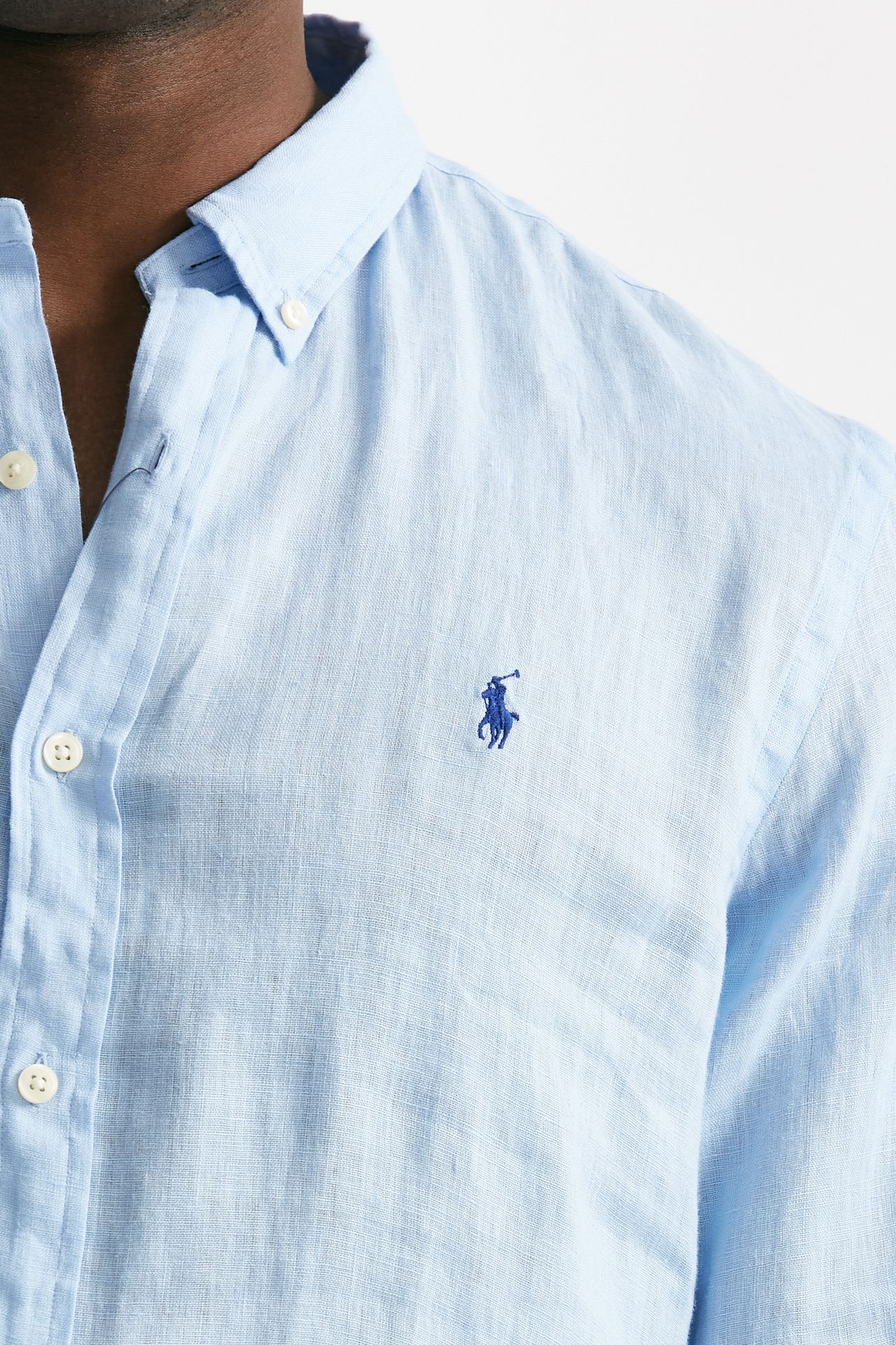 camicia in lino azzurro men Polo ralph lauren - 5