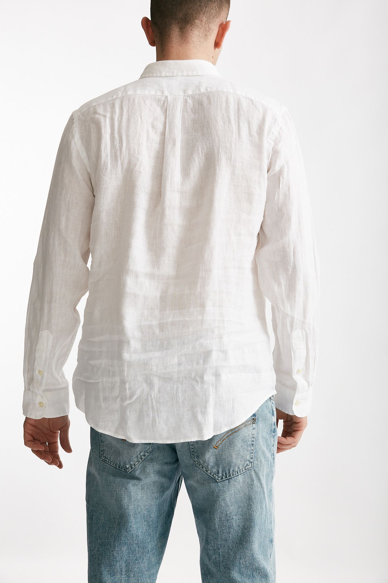 camicia in lino bianco men Polo ralph lauren - 3