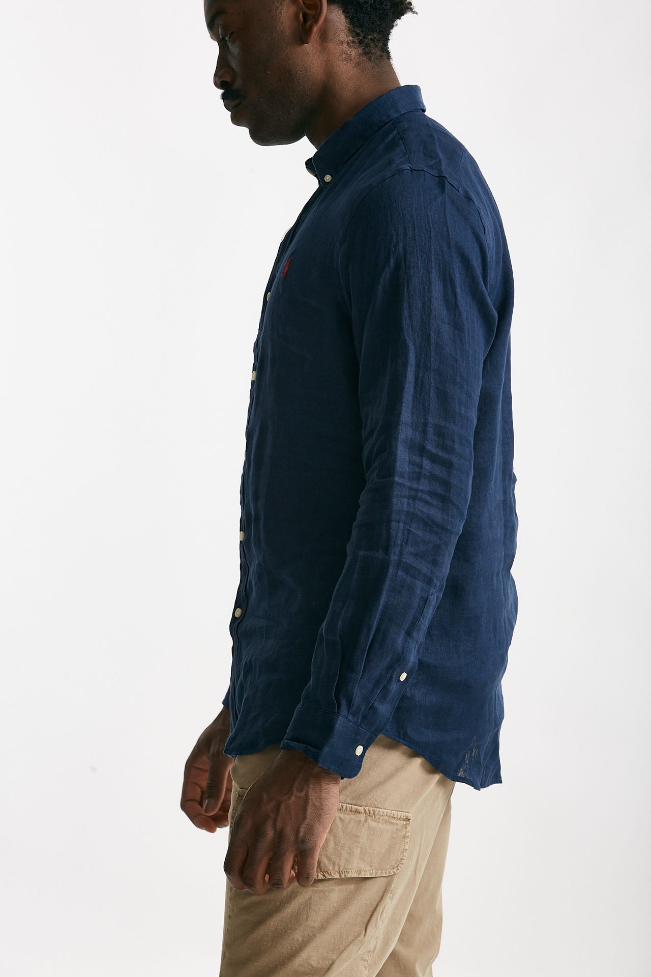 camicia in lino blu men Polo ralph lauren - 2