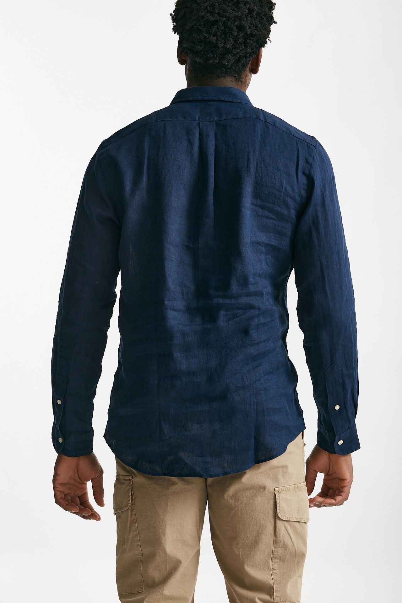 camicia in lino blu men Polo ralph lauren - 3