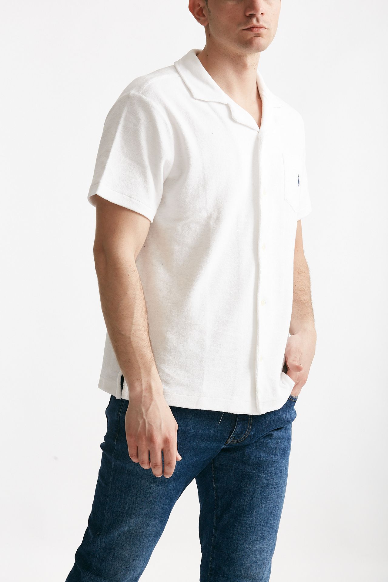 polo in cotone e poliestere bianco men Polo ralph lauren - 4