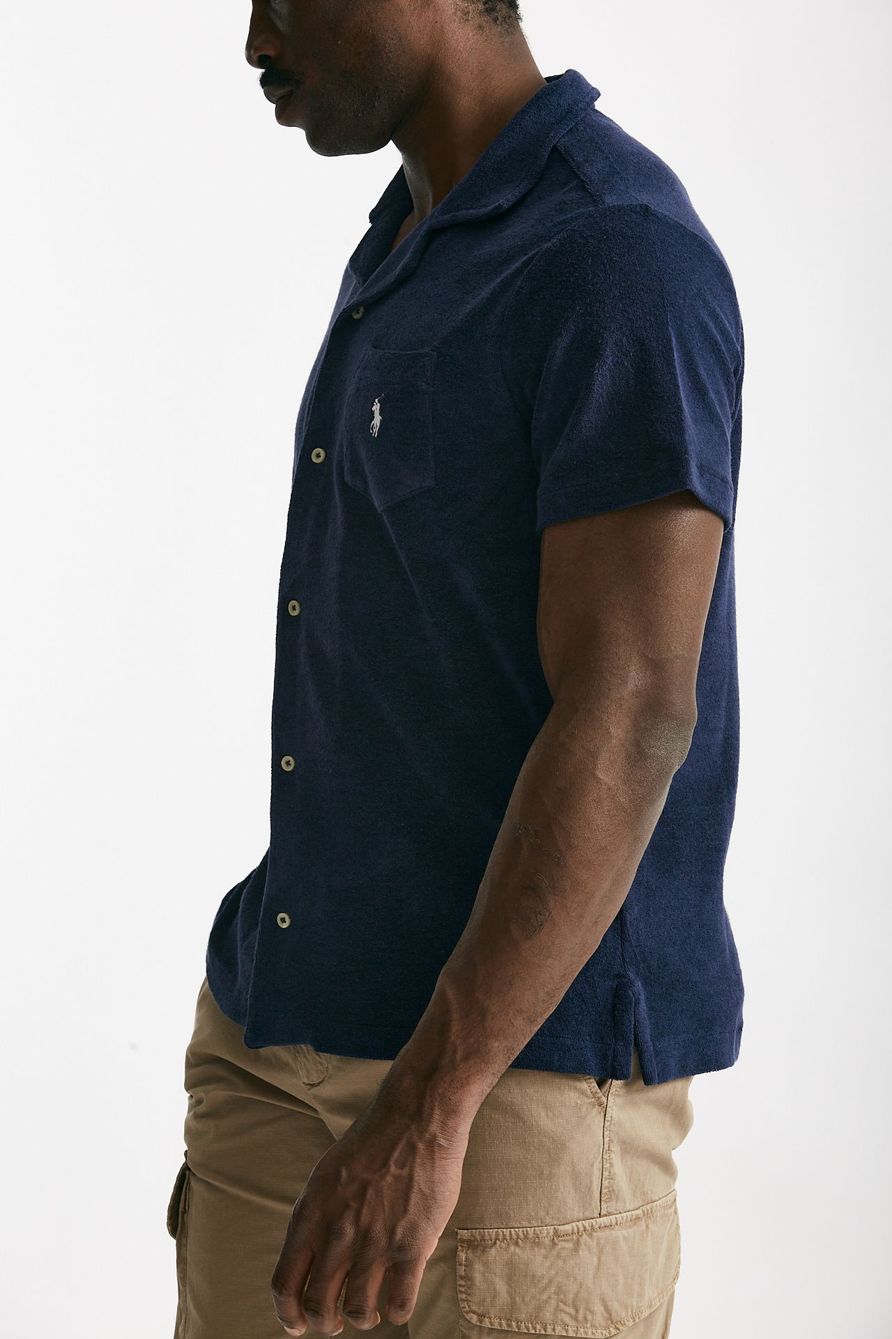 polo in cotone e poliestere blu men Polo ralph lauren - 2