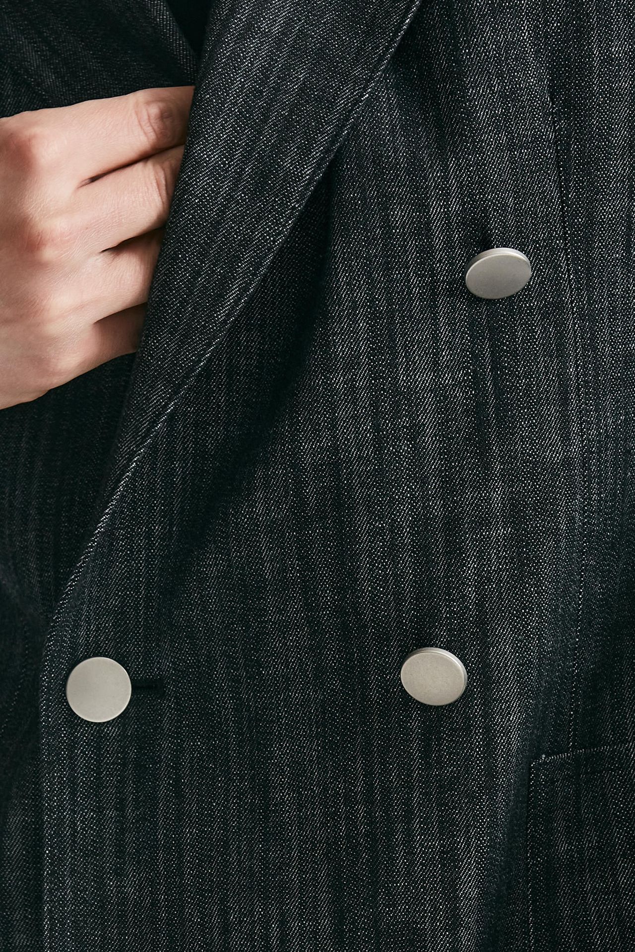 giacca doppiopetto montecarlo in denim nero men Tagliatore - 7
