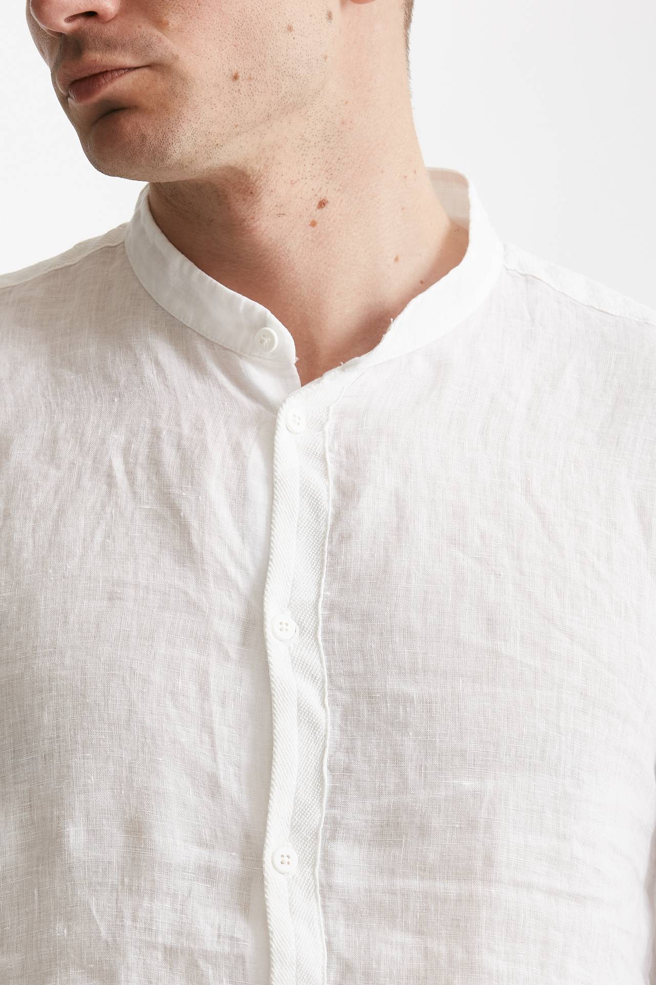 camicia in lino bianco men Transit uomo - 5