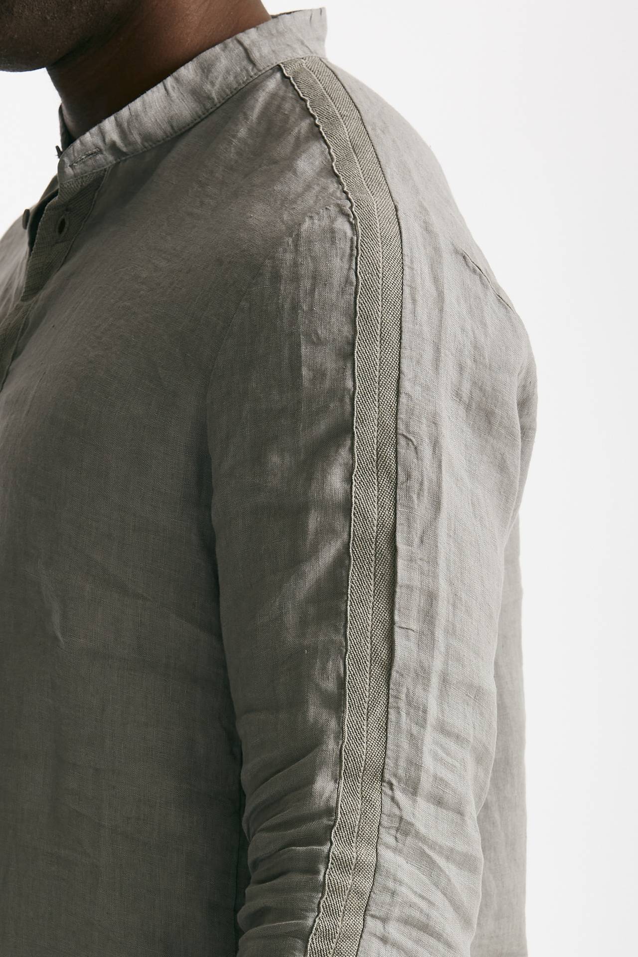camicia in lino grigio men Transit uomo - 6