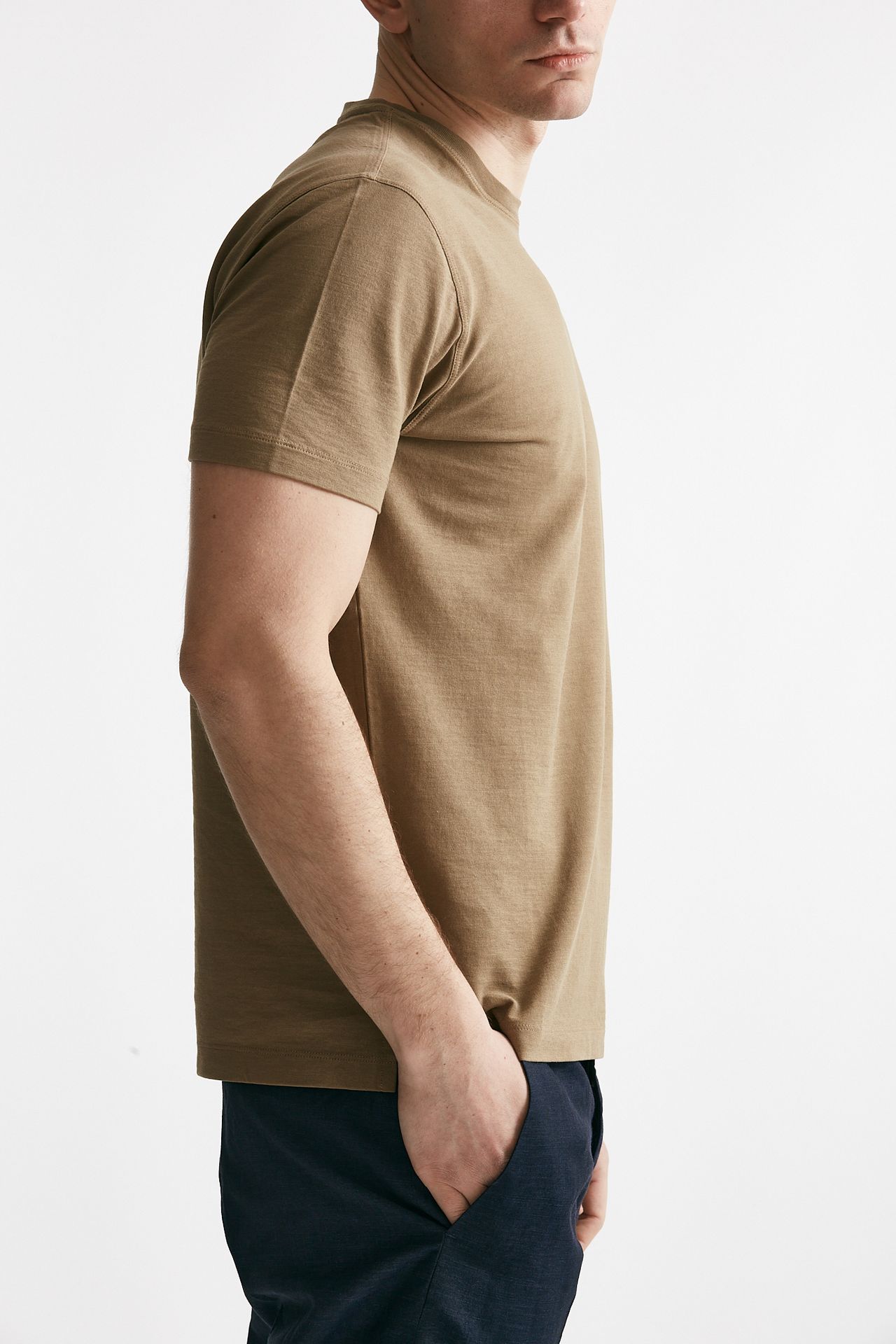 t shirt in cotone cammello icecotton men Zanone - 4