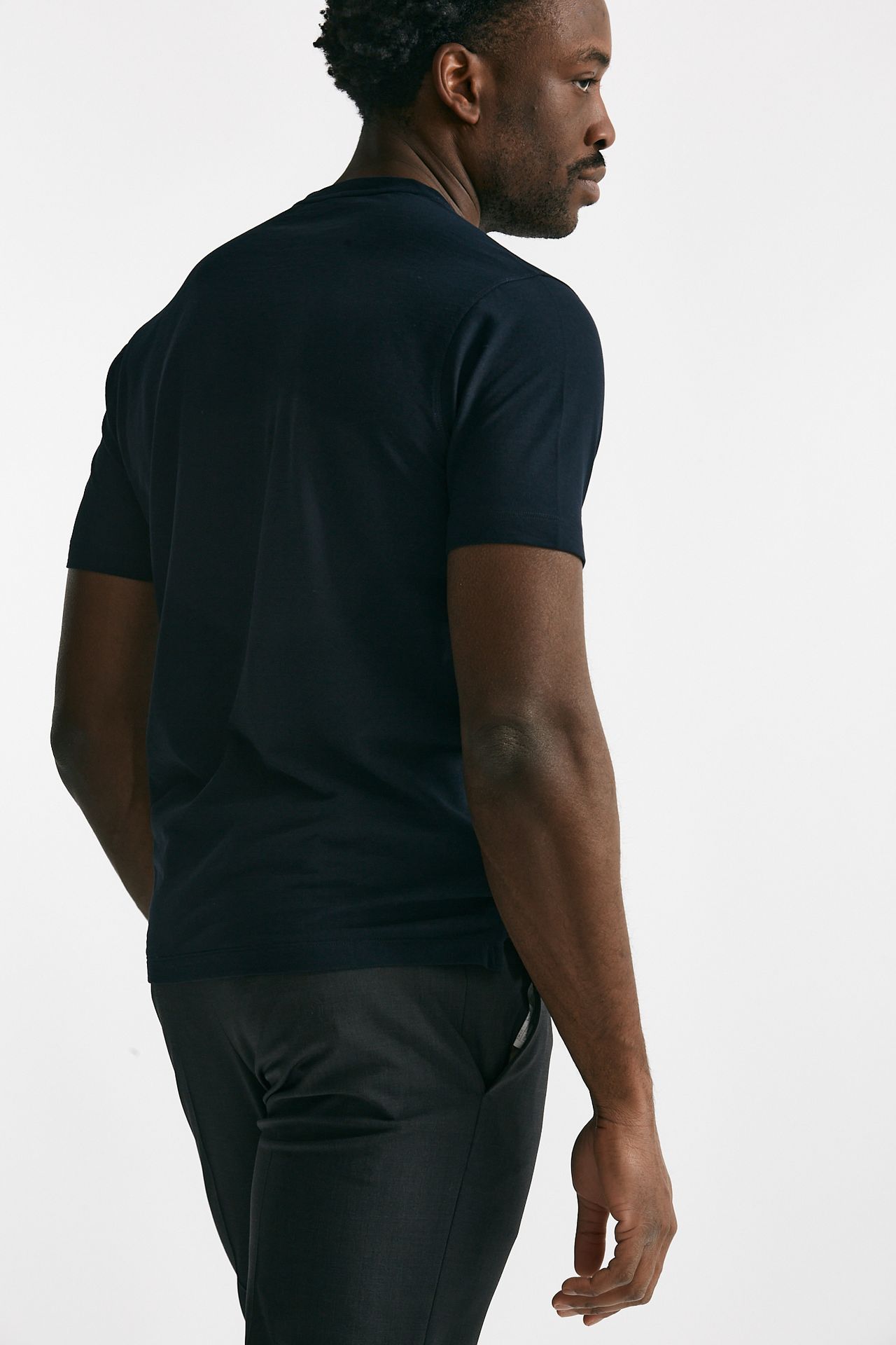 t shirt in cotone blu icecotton men Zanone - 3