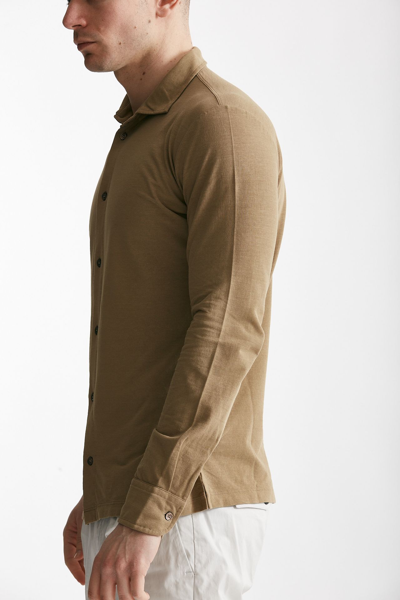 polo camicia in cotone icecotton cammello men Zanone - 2