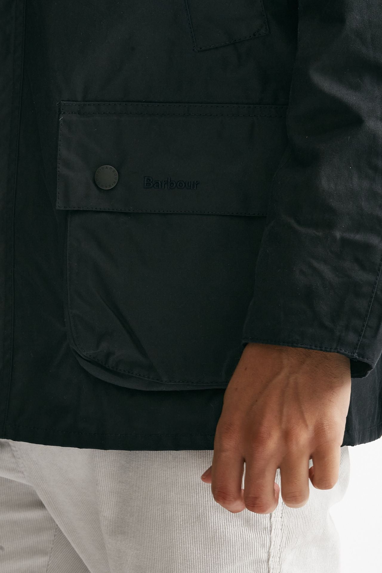 giacca ashby wax jacket in cotone cerato navy-blu men Barbour - 8