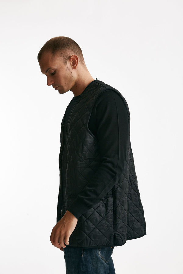 gilet polarquilt trapuntato nero men Barbour
