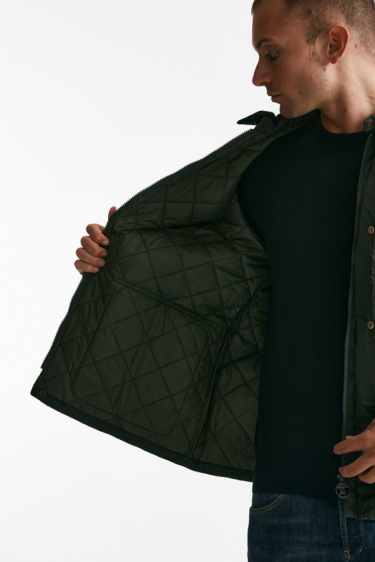 Giacca HORNBY QUILTED trapuntata verde men Barbour - 5