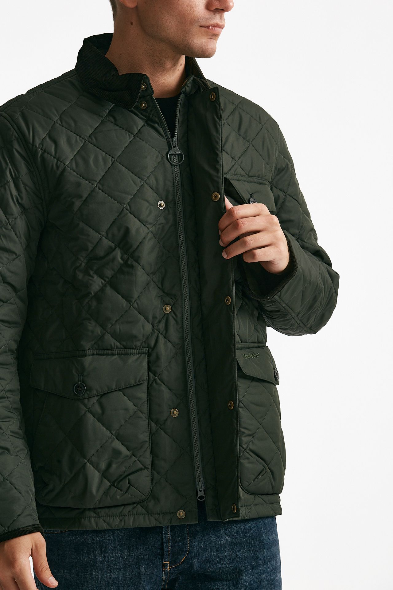 Giacca HORNBY QUILTED trapuntata verde men Barbour - 9