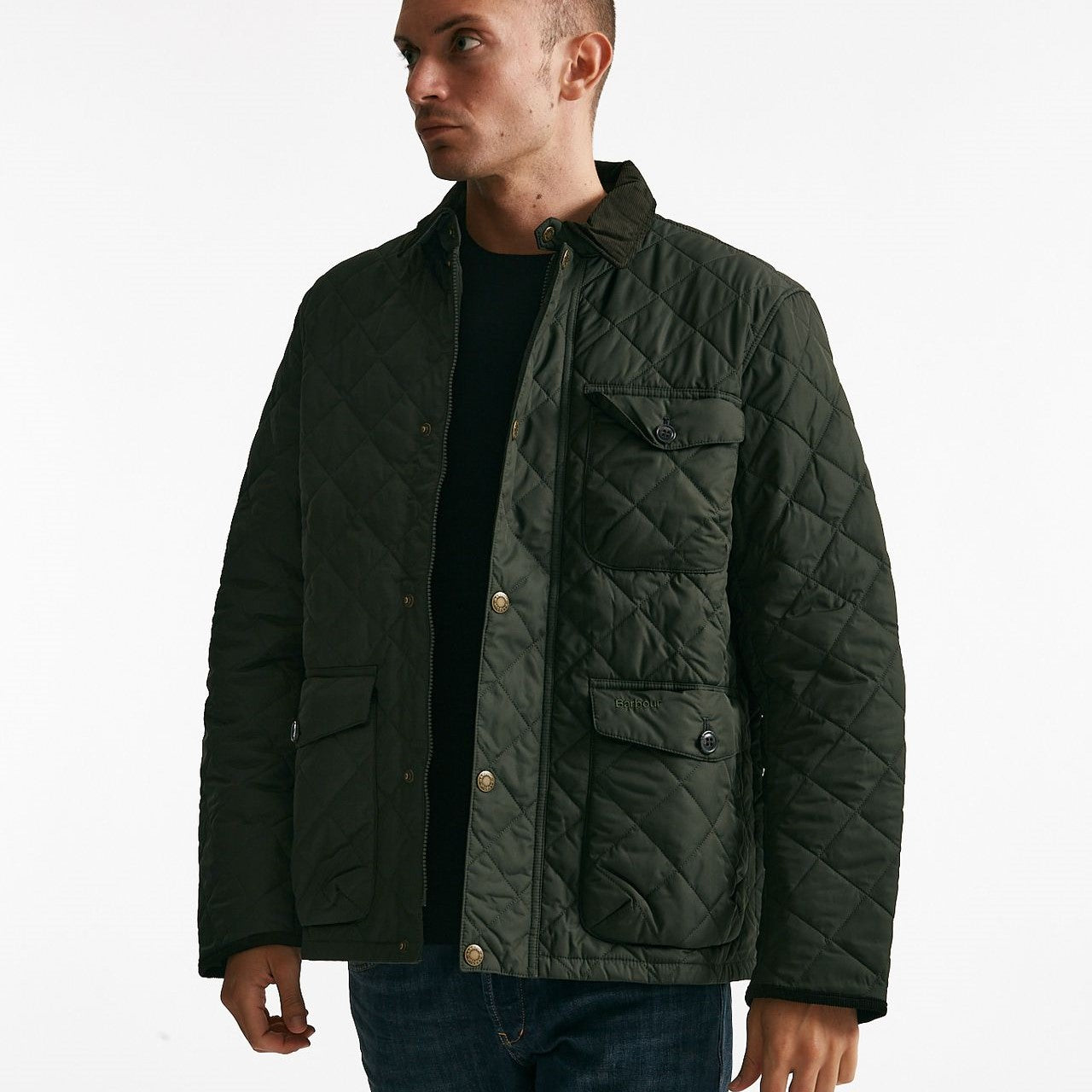 Giacca HORNBY QUILTED trapuntata verde men Barbour - 11