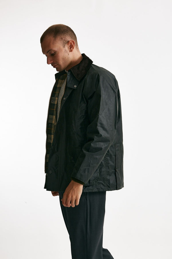 Giacca in cotone BEDALE WAX JACKET cerato verde men Barbour