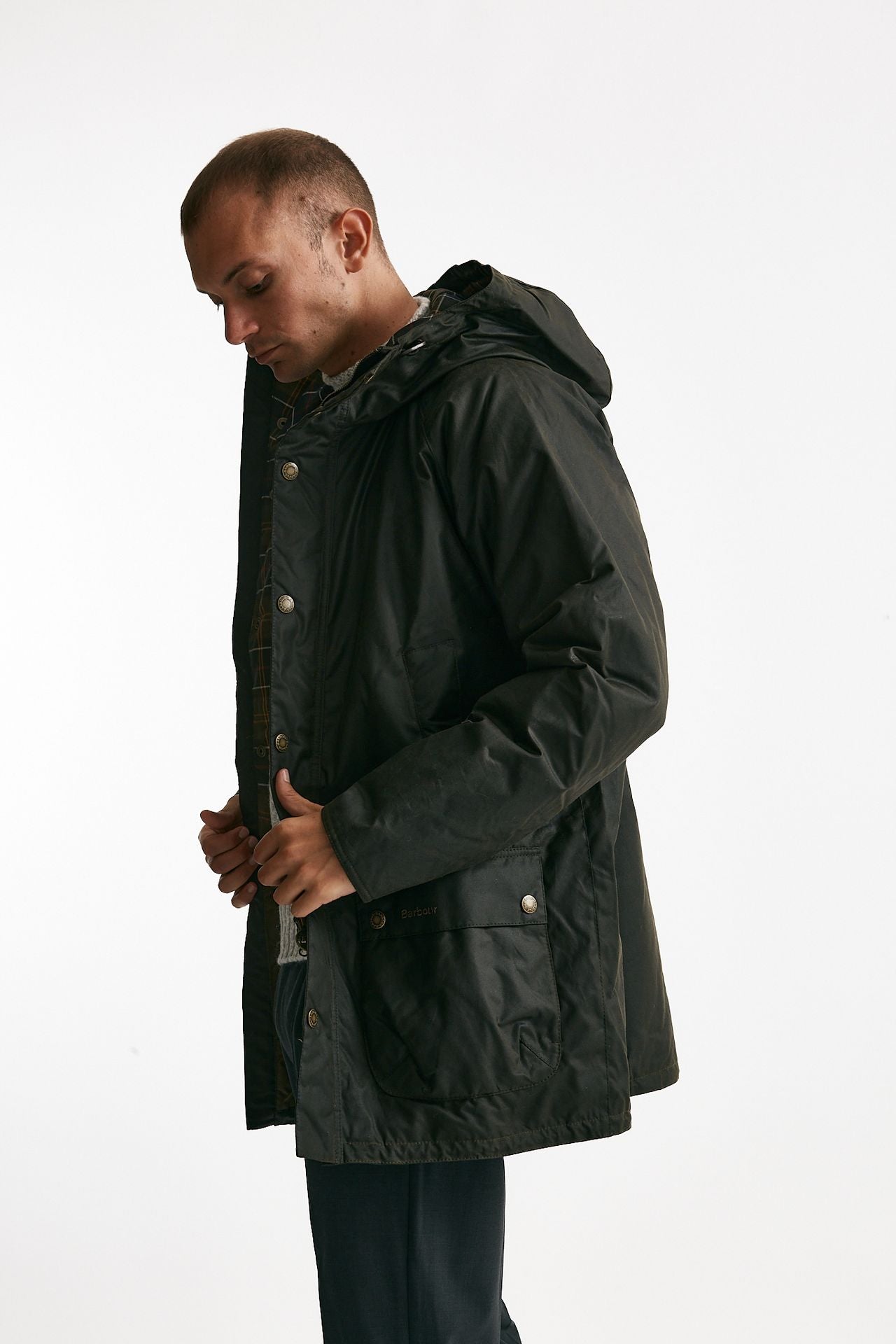 Parka BEDALE WAX PARKA in cotone cerato verde men Barbour - 2