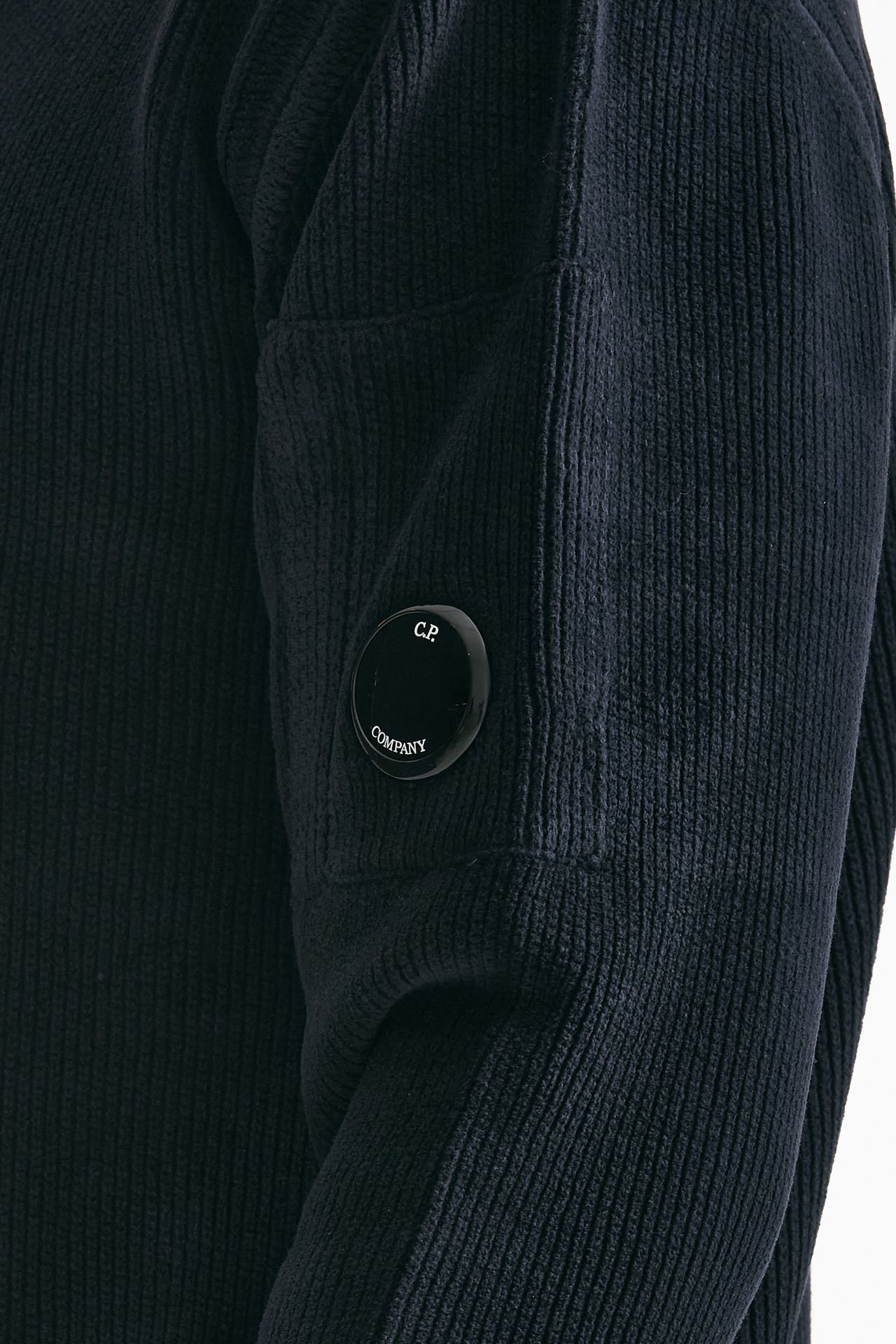 maglia crew neck chenille in ciniglia blu men C.p. company - 5