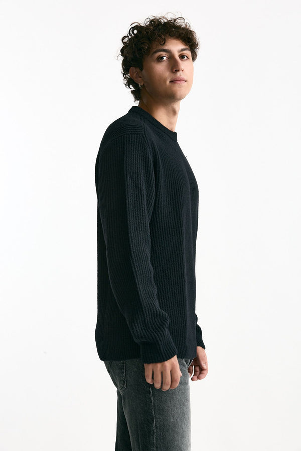 Maglia in lana e poliammide nero men C.p. company