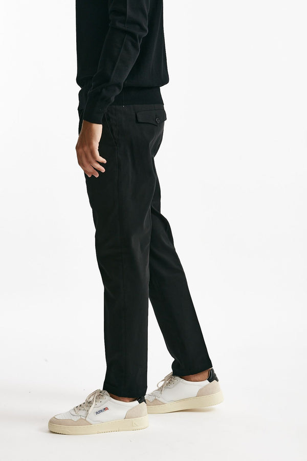 pantalone prince pence in cotone nero men Department five