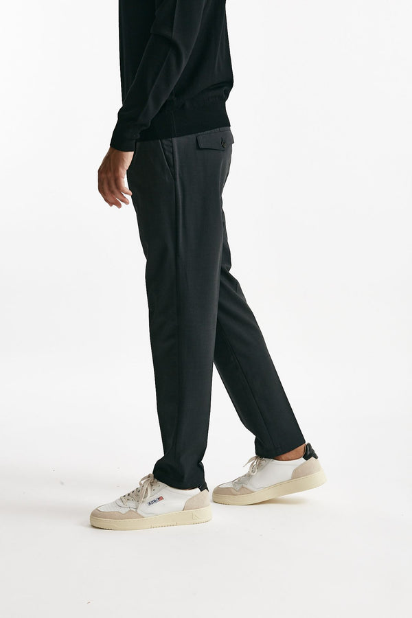 pantalone prince pence lana e poliestere stretch grigio antracite men Department five