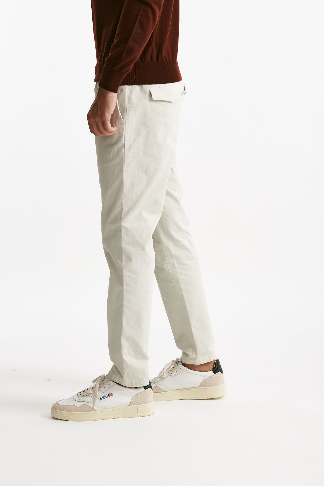 pantalone prince in fustagno di cotone stretch ghiaccio men Department five - 2