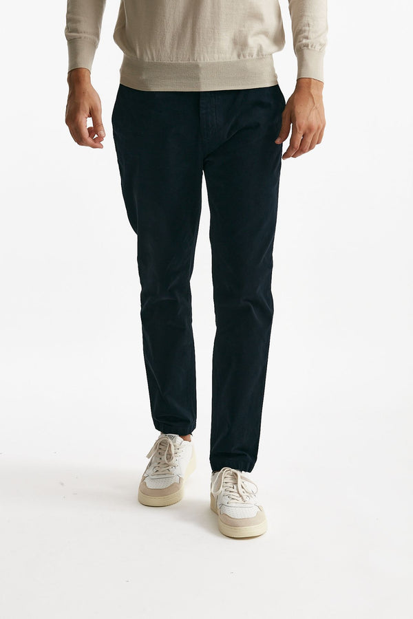 Pantalone PRINCE in fustagno blu men Department five