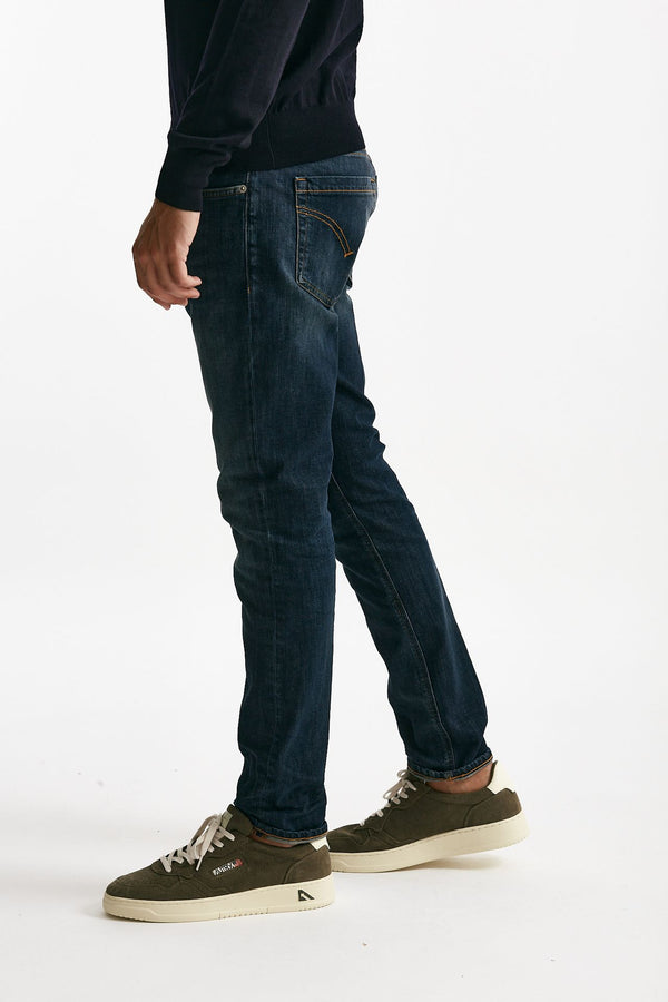 jeans george lavaggio scuro stone washed men Dondup