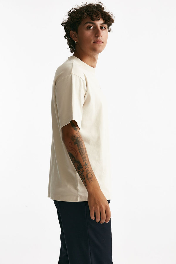 t-shirt in cotone panna men Drôle de monsieur