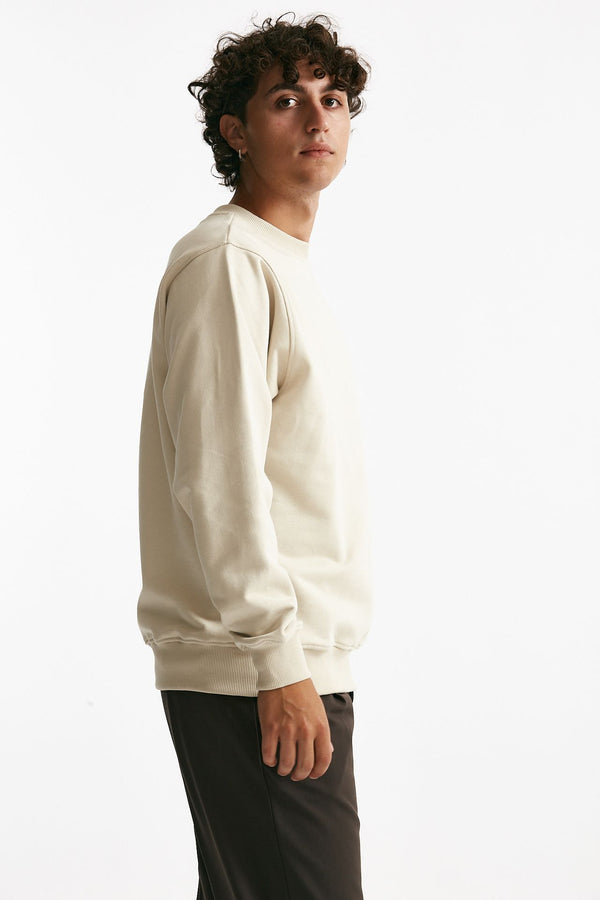 felpa in cotone panna men Drôle de monsieur