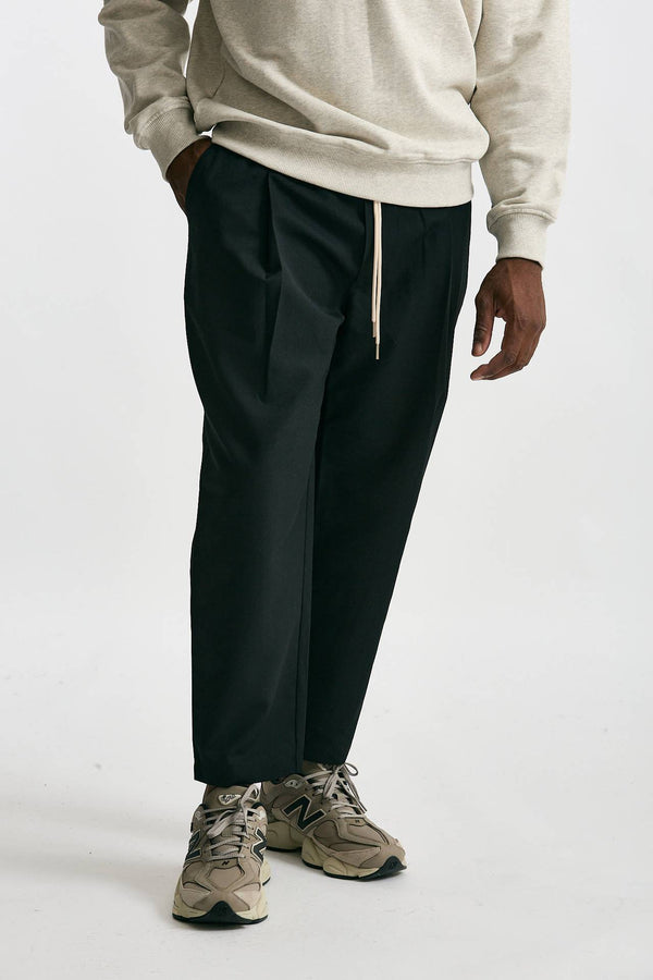 Pantalone in misto cotone nero men Drôle de monsieur