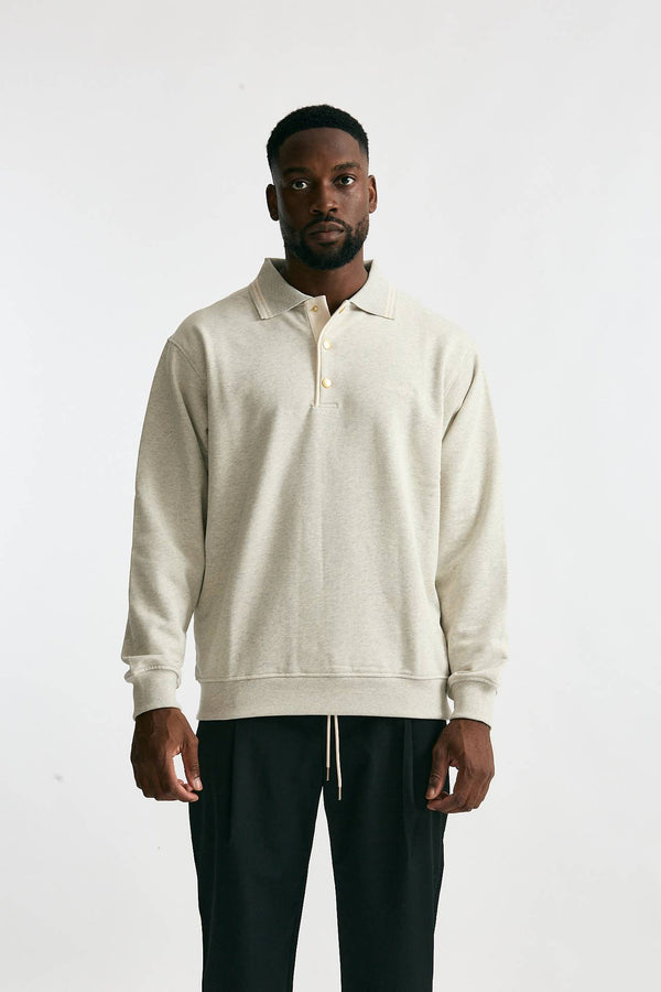 Felpa in cotone grigio chiaro men Drôle de monsieur