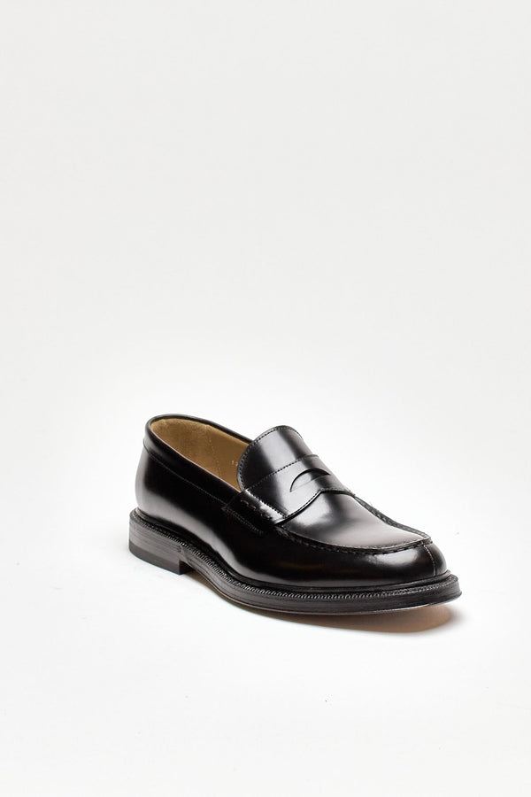 mocassini 1203 in pelle nera lavata men Green george