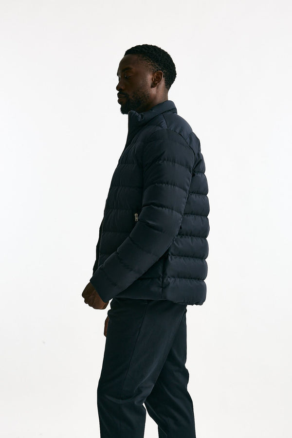 Piumino blu in nylon men Herno