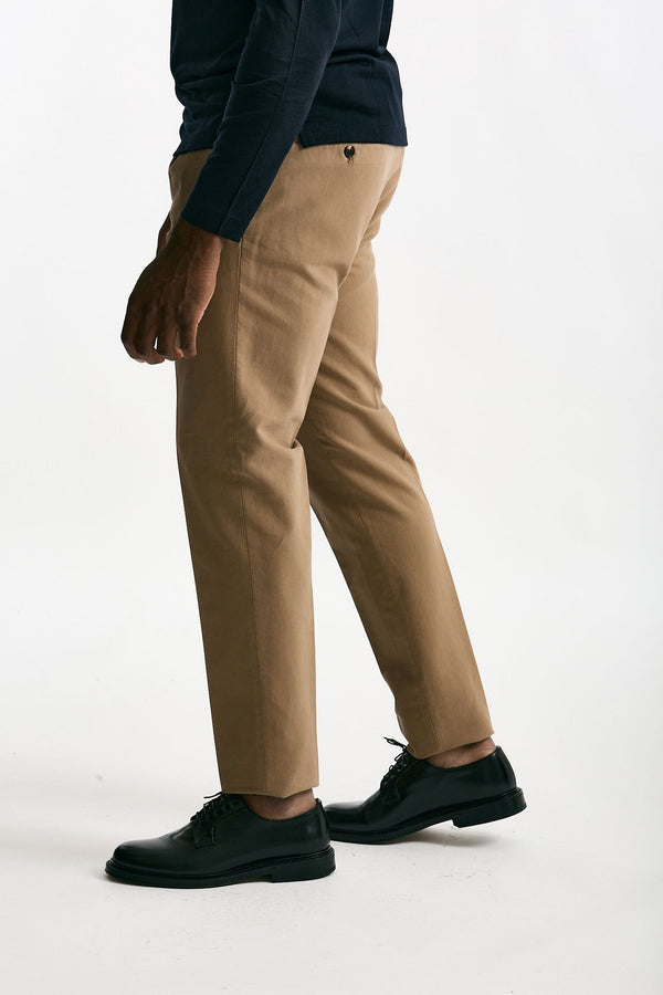 Pantalone in cotone stretch beige men Incotex