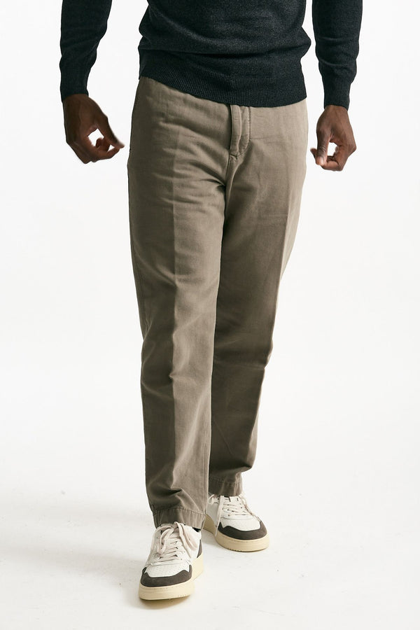 Pantalone stretch microlavorato grigio men Incotex