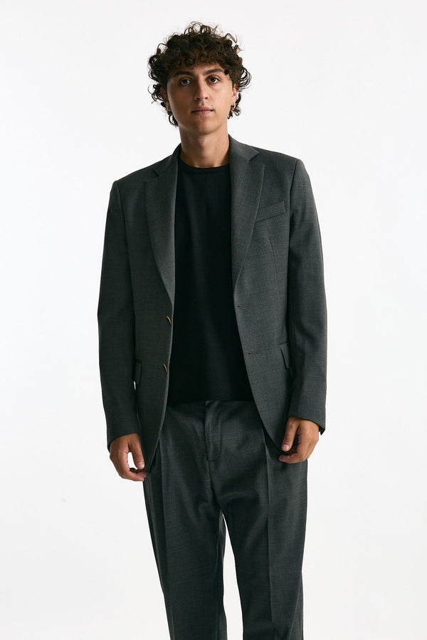 Giacca monopetto grigio men Marsēm